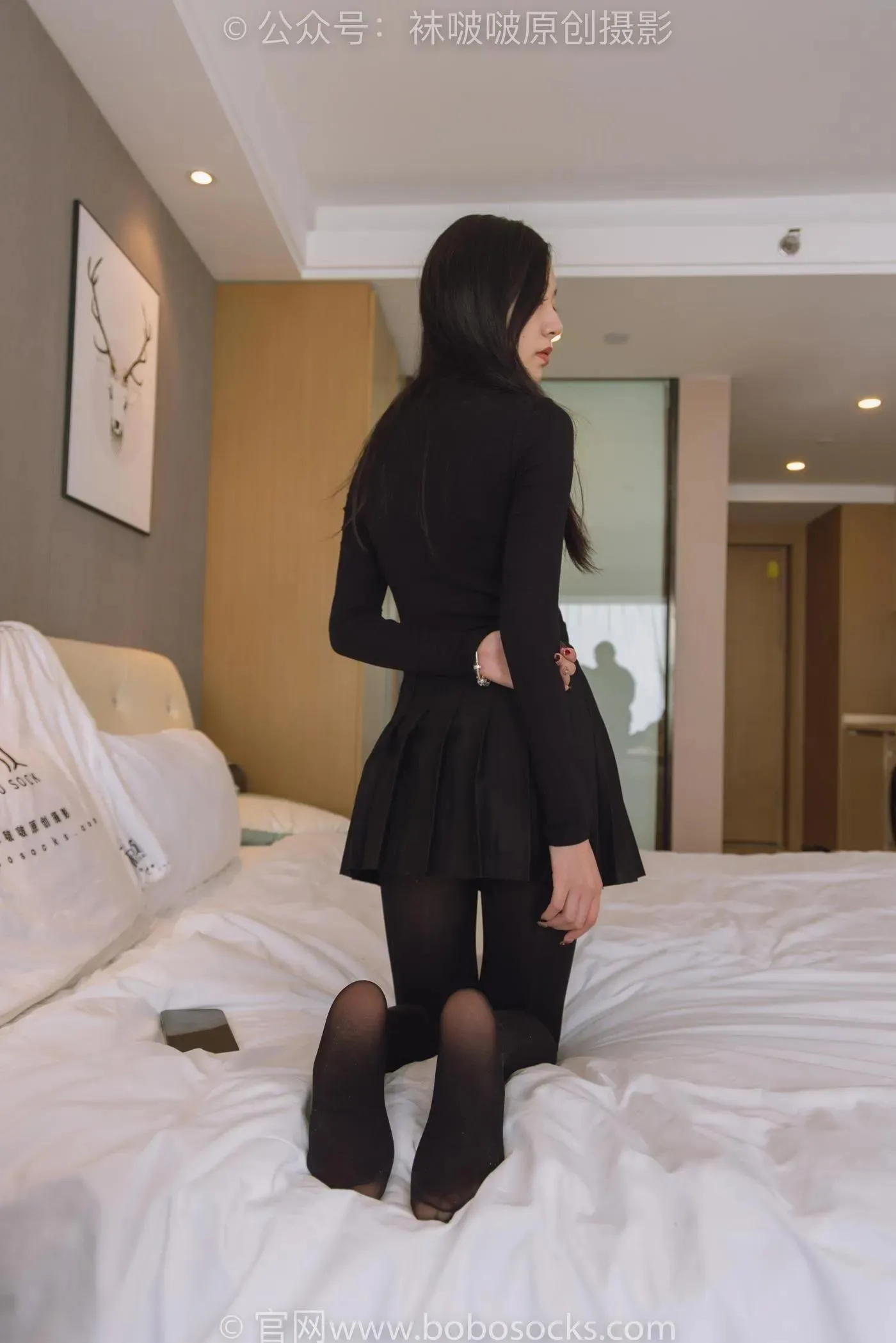 [BoBoSocks袜啵啵]NO.184 小甜豆-黑皮鞋、厚黑丝 [140P]插图8